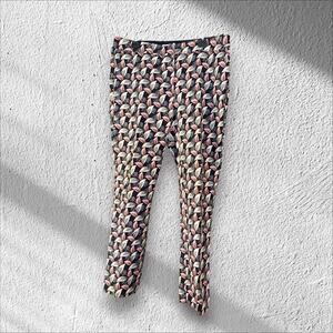 Boden Richmond Floral Botanical Pants Size 14R Preppy Resort Daisy Garden Cotton